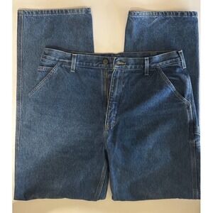 Diamond Gusset Men's 100% cotton work jeans RN76153 38x34 Made in USA